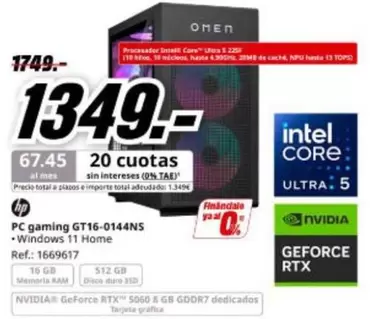 Intel - Gaming Gt16-0144ns