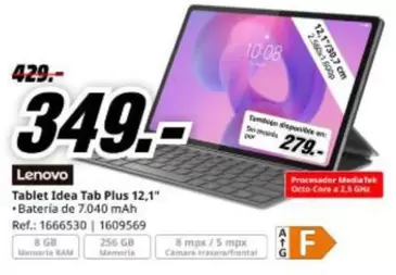 Lenovo - Tablet Idea Tab Plus 12,11