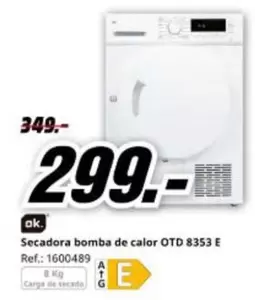 Ok. - Secadora Bomba De Calor OTd 8353 E
