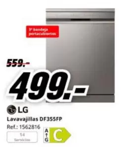 LG - Lavavajillas Df355fp