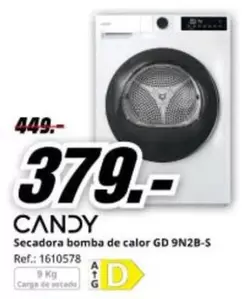 Candy - Secadora Bomba De Calor Gd 9n2b-s