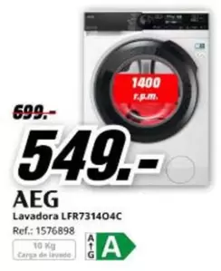 AEG - Lavadora Lfr731404c
