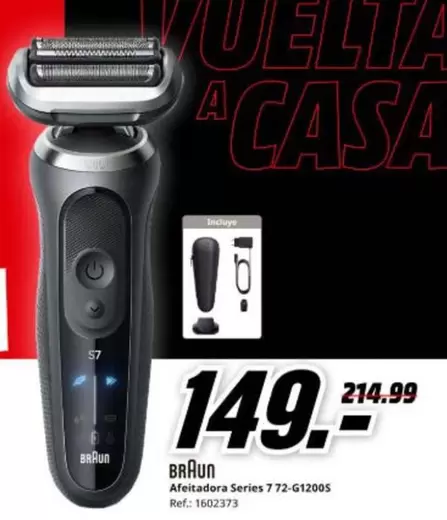 Braun - Afeitadora Series 7 72 G1200S