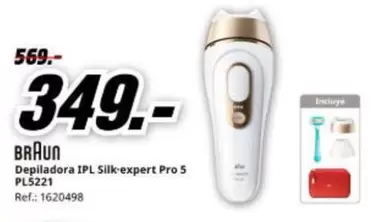Braun - Depiladora Ipl Silk-expert Pro 5 Pl5221