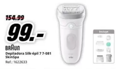 Braun - Depiladora Silk-épil 7-7-08l Skinspa