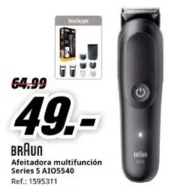 Braun - Afeitadora Multifuncion Series 5 AIO5540
