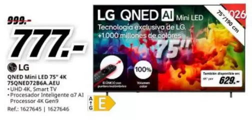 LG - Qned Mini Led 75" 4k 75qned7286a.aeu