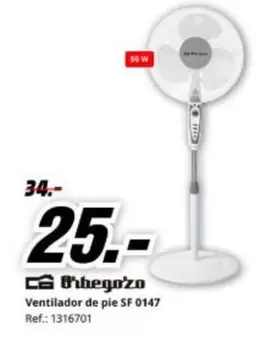 Orbegozo - Ventilador De Pie Sf 0147