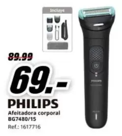 Philips - Afeitadora Corporal Bg7480/15