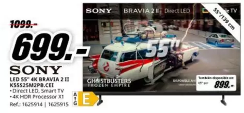 Sony - Led 5" 4 Bravia 2 Ii Ks5525m2sp.cei