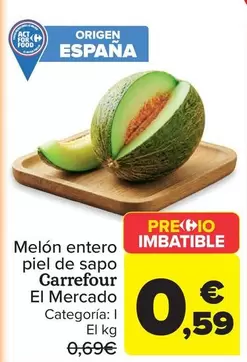 carrefour - Melon Entero Piel De Sapo El Mercado