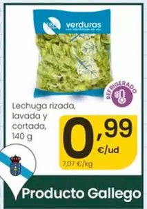 Gallego - Lechuga Rizada Lavada Y Cortada