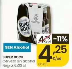 Super Bock - Cerveza Sin Alcohol Negra