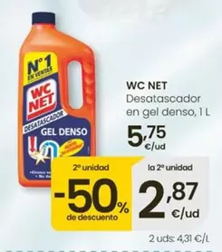 WC Net - Desatascador En Gel Denso