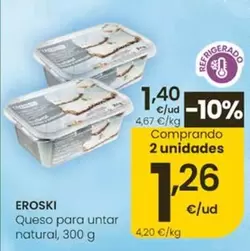 Eroski - Queso Para Untar Natural