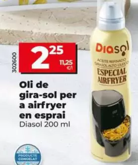 Diasol - Aceite De Girasol Para Airfryer En Spray