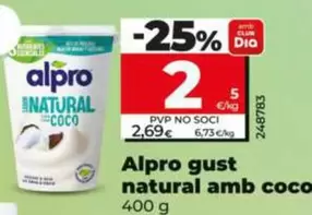 Alpro - Sabor Natural Con Coco 400 G