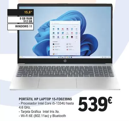 HP - Portatil Laptop 15-FD0239NS