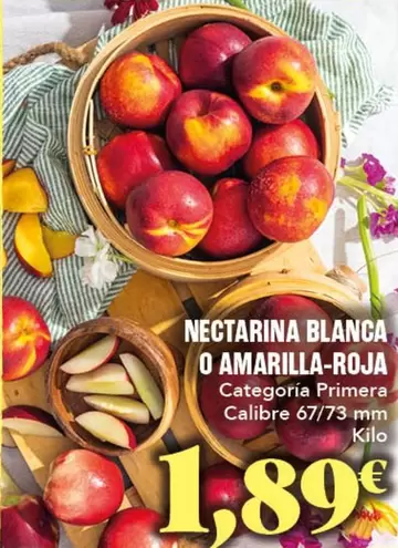Nectarina Blanca O Amarilla-roja
