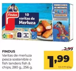 Findus - Varitas De Merluza Pesca Sostenible O Fish Tenders