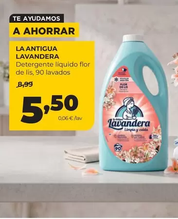 La Antigua Lavandera - Detergente Liquido Flor De Lis