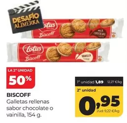 Alimerka - Galletas Rellenas Sabor Chocolate O Vainilla
