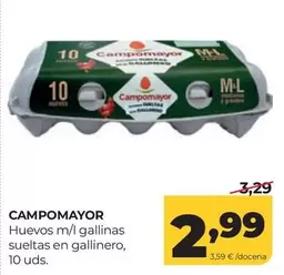 campomayor - huevos M/L gallinas suceltas en gallinero