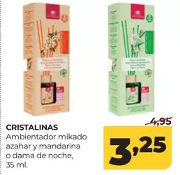 Cristalinas - Ambientador Mikado Azahar Y Mandarina O Dama De Noche