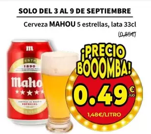 Mahou - Cerveza 5 Estrellas