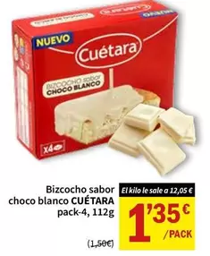 Cuétara - Bizcocho Sabor Choco Blanco