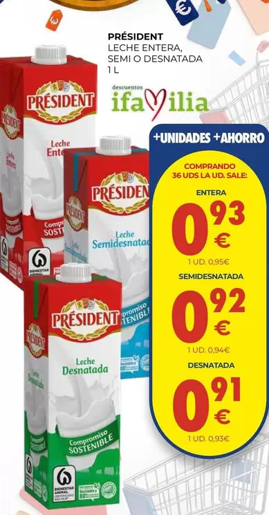 Président - Leche Entera