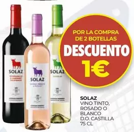 solaz - Vino Tinto, Rosado O Blanco D.o.castilla