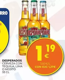 Desperados - Cerveza Con Tequila Lima O Mojito