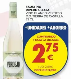 Faustino Rivero - Vino Blanco Verdejo D.o. Tierra De Castilla