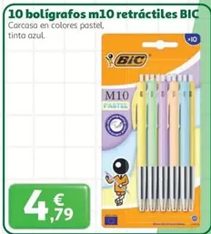 BIC - 10 Boligrafos M10 Retractiles