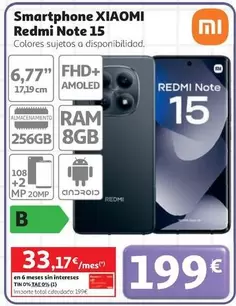 Xiaomi - Smartphone Redmi Note 15