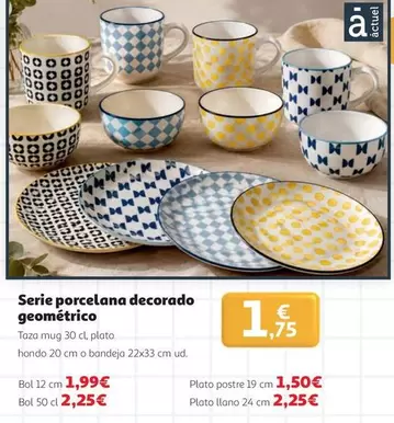 actuel - Serie Porcelana Decorado Geométrico