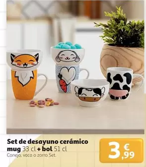 51 - Set De Desayuno Ceramico Mug