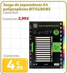 Juego De Separadores A4 Polipropileno