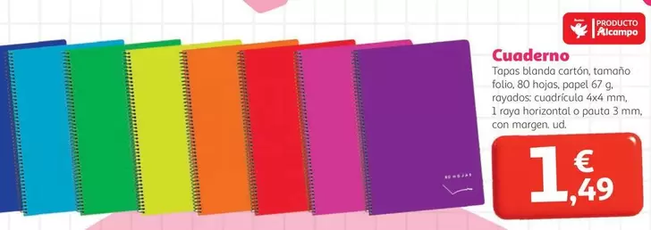 alcampo - Caaderno