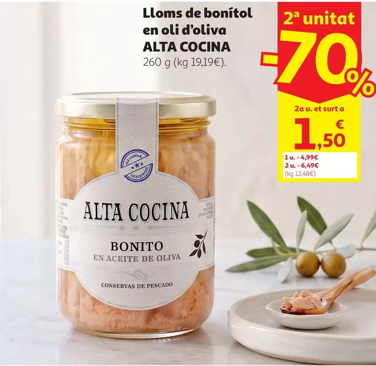alta cocina - Lloms De Bonitol En Oli D'oliva
