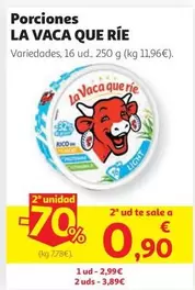 La vaca que ríe - Porciones
