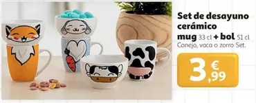 51 - Set De Desayuno Ceramico Mug