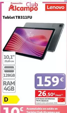 Lenovo - Tablet Tb311fu