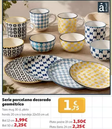 actuel - Serie Porcelana Decorado Geometrico