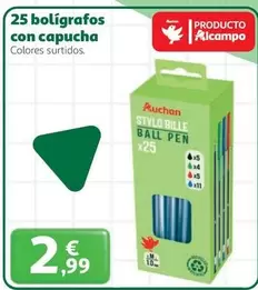 Auchan - 25 Boligrafos Con Capucha