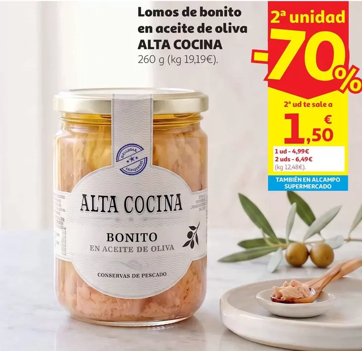 alta cocina - Lomos De Bonito En Aceite De Oliva