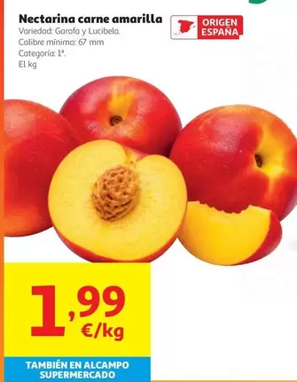 alcampo - Nectarina Carne Amarilla