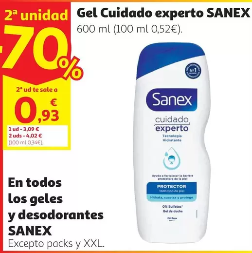 Sanex - Gel Cuidado Experto