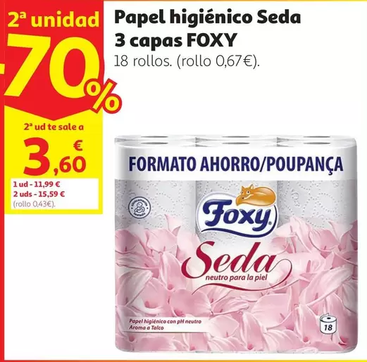 Foxy - Papel Higienico Seda 3 Capas